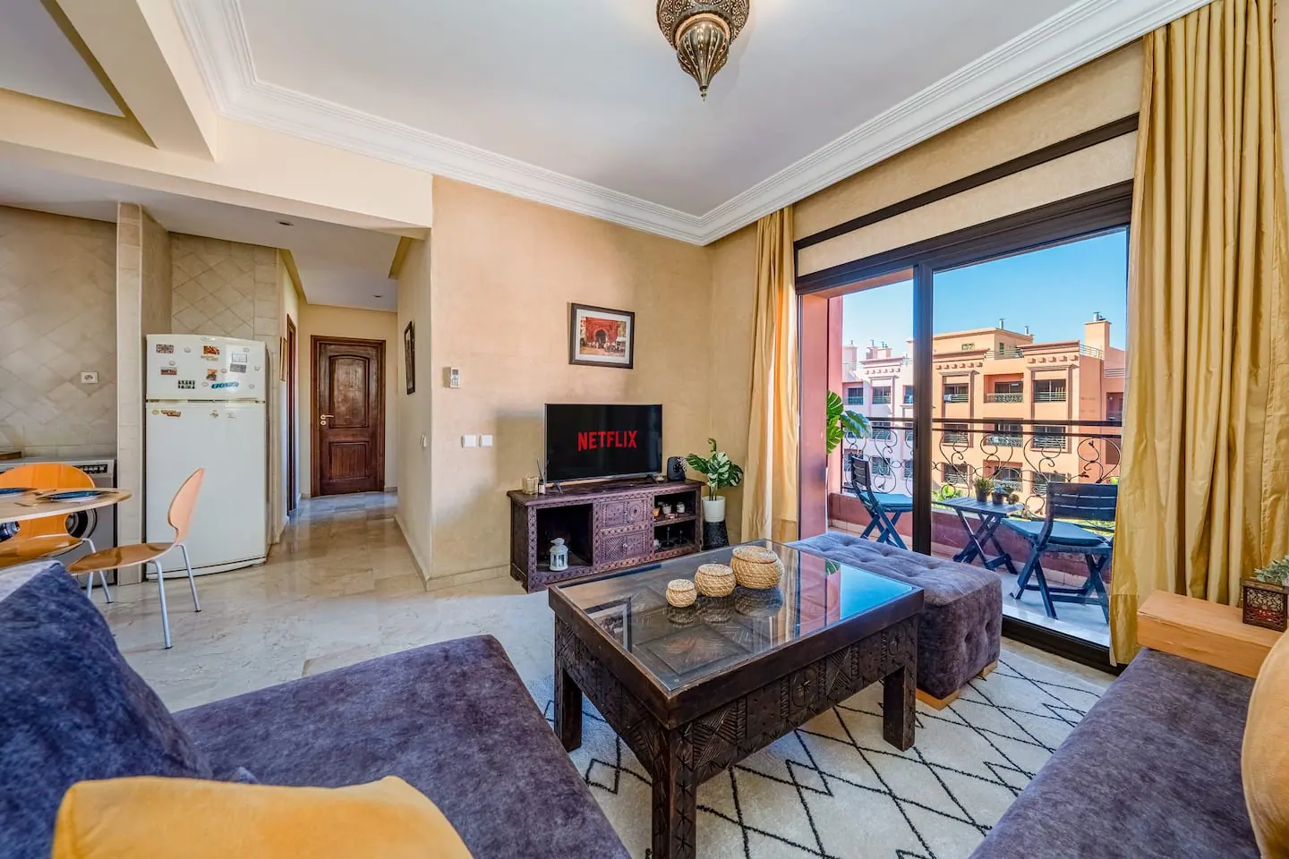 Appartement avec piscine et balcon à Marrakech, géré par un membre du réseau