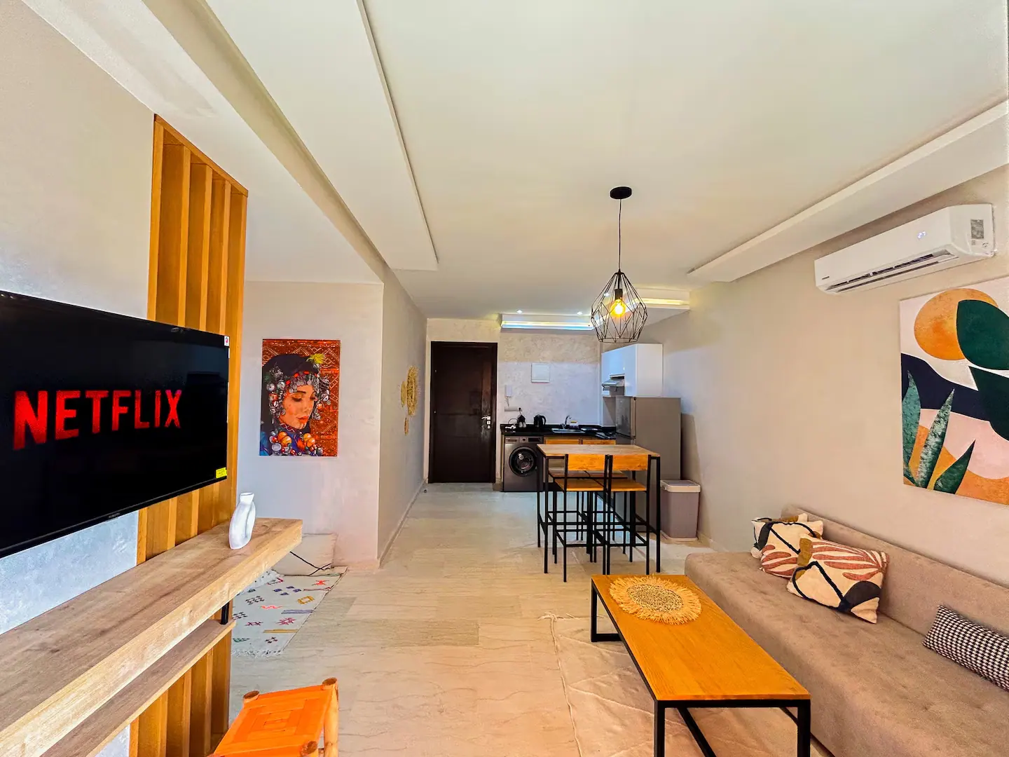 Appartement avec terrasse ensoleillée dans le quartier de Guéliz à Marrakech