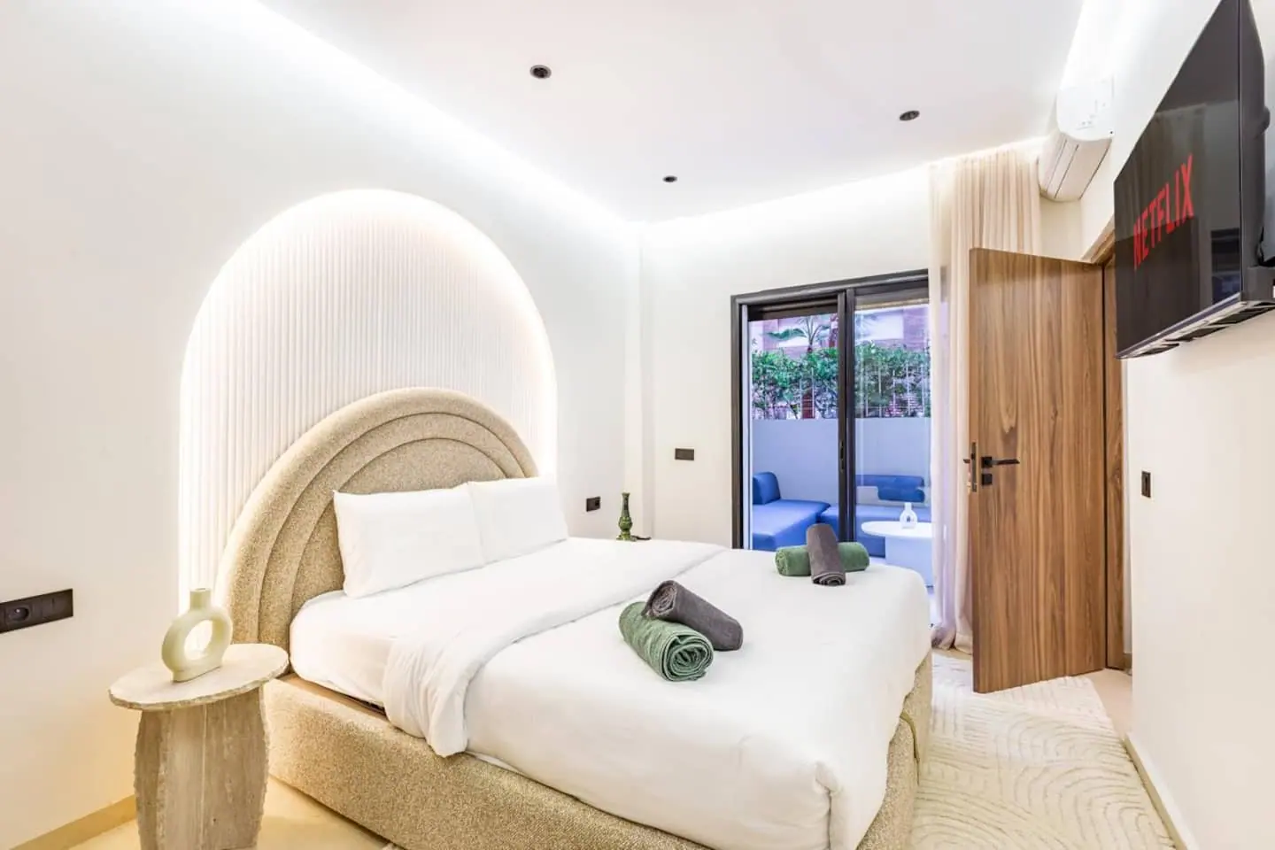 Appartement avec piscine et terrasse privée à Guéliz, Marrakech, géré par un membre du réseau
