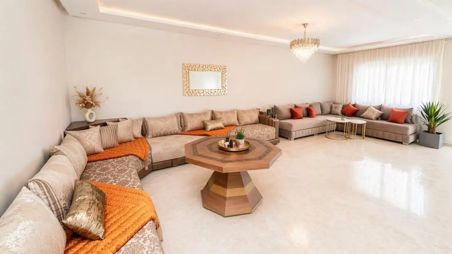 Appartement moderne proche de la mer sur la côte entre Casablanca et Rabat