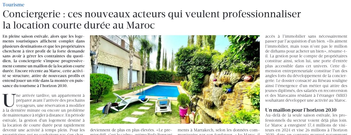 Location courte durée : ces acteurs de la conciergerie qui veulent professionnaliser le marché au Maroc